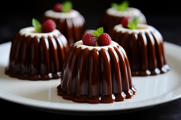 Mini chocolate cakes