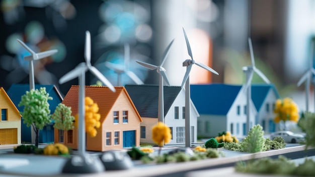 A mini project for the construction of new houses with wind turbines to generate environmentally friendly electricity The Use of Alternative sources of Electricity