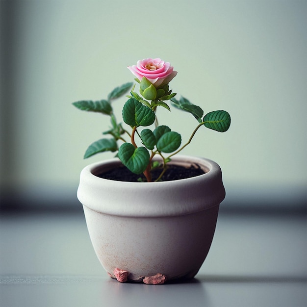 Mini rose plant photography