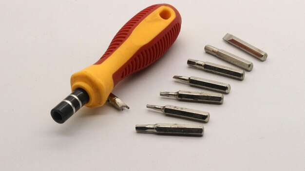 Photo mini screwdrivers and screwdriver bits