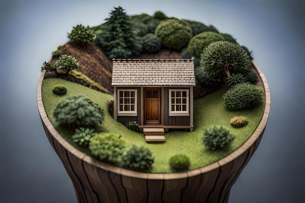 a miniature house