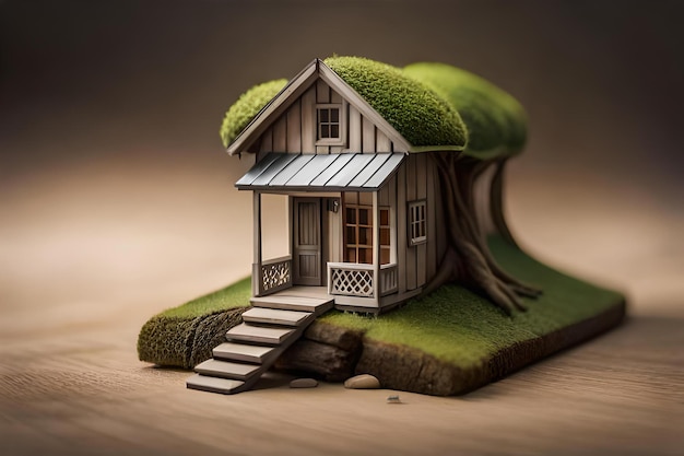 a miniature house