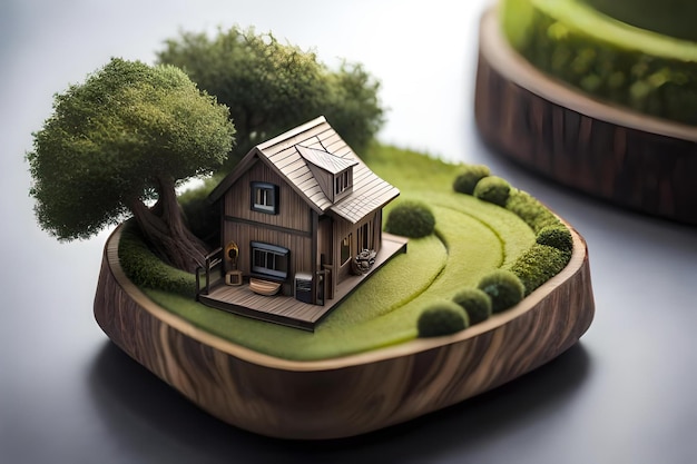 a miniature house