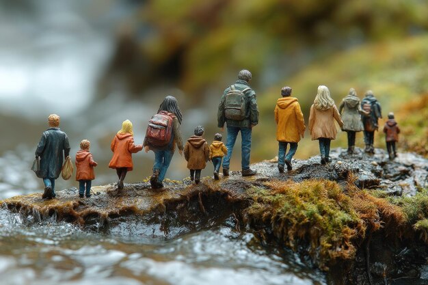 Photo miniature people set detailed tiny figures for dollhouses collectibles and model scenes