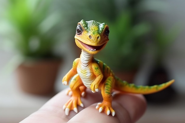 Miniature Realistic Dancing Dinosaur AI Generated