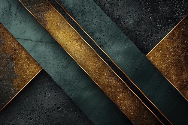 Photo minimal black background featuring subtle accents of green and gold colors