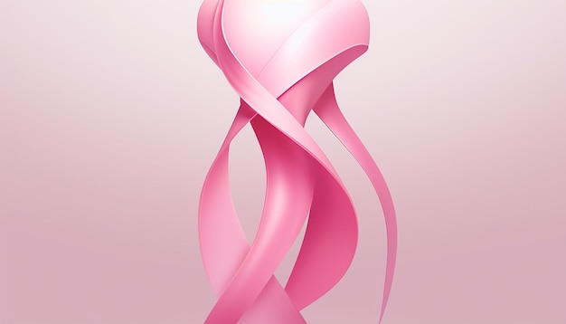 Minimal Breast cancer awareness month poster design