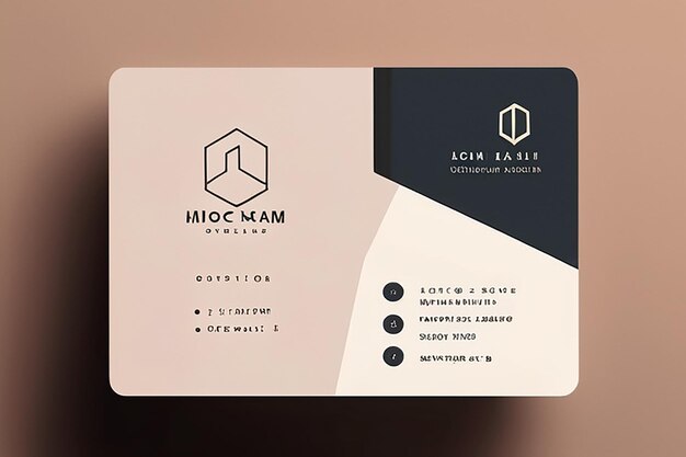 Photo minimal business overlaying visiting card mockup