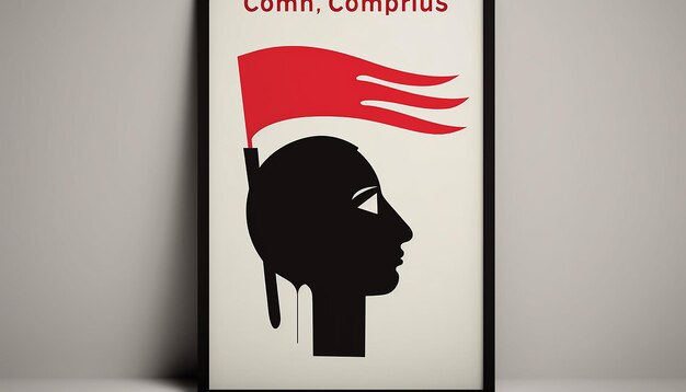 Minimal Columbus Day poster design