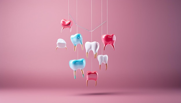 Minimal and creative Dental commercial photography for advertisement