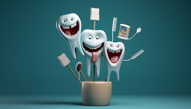 Minimal and creative Dental commercial photography for advertisement