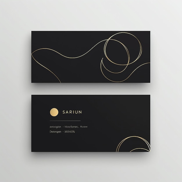 Photo minimal elegant business card template