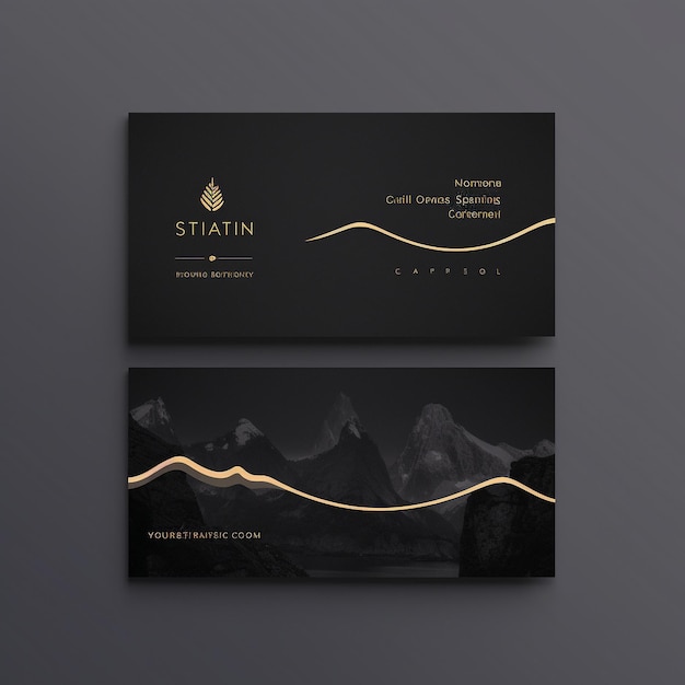 Photo minimal elegant business card template