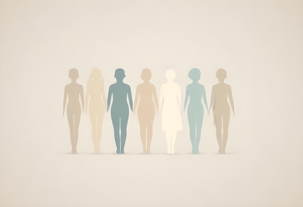 Photo minimal flat icon human shape