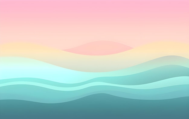 Photo minimal hand drawn gradient background in pastel color vector illustration