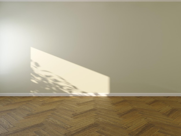 Minimal interior mock up scene. Empty space wall and floor for text, products, presentation.