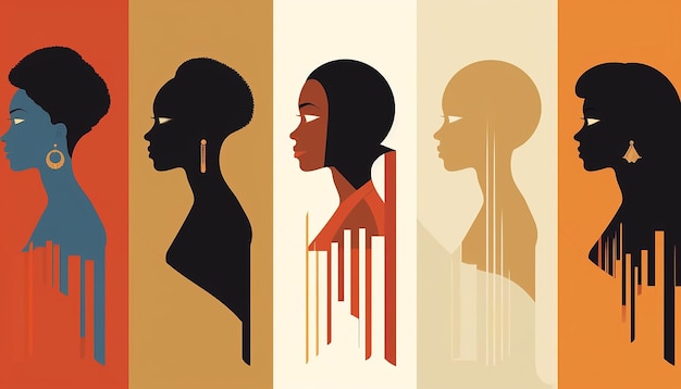 Minimal international Black History Month poster design