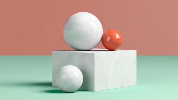 minimal marble podium collection for product