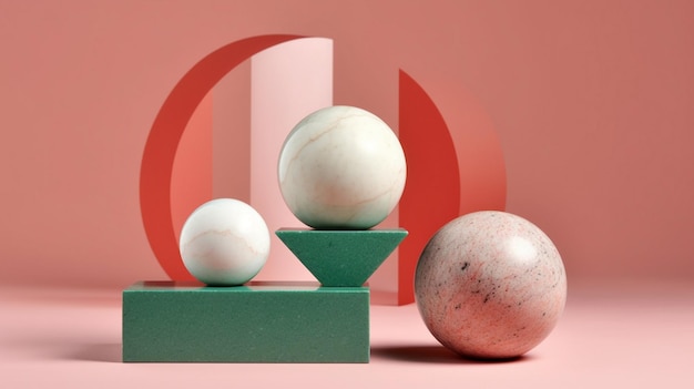 minimal marble podium collection for product