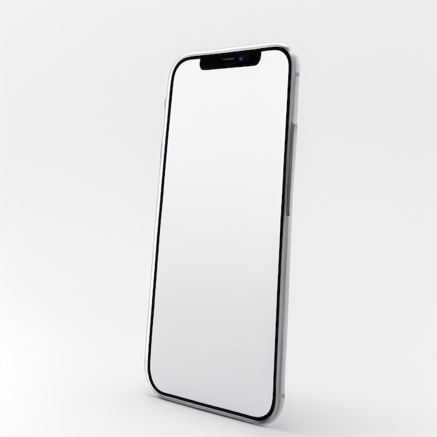 Minimal mobile phone base for mockup on white background