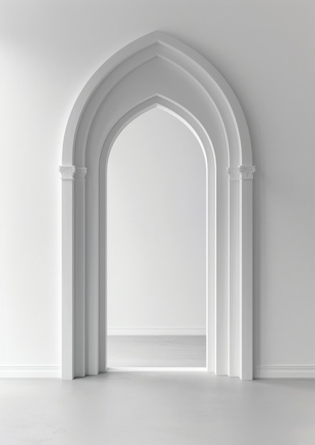 Photo minimal modern arch architecture white spirituality