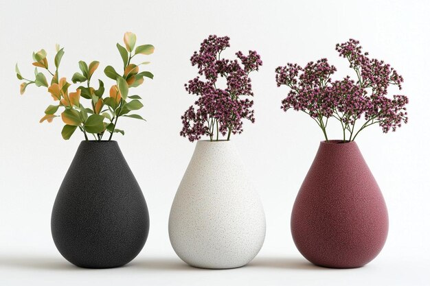 Photo minimal modern vases assortment