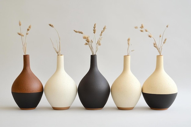 Photo minimal modern vases assortment