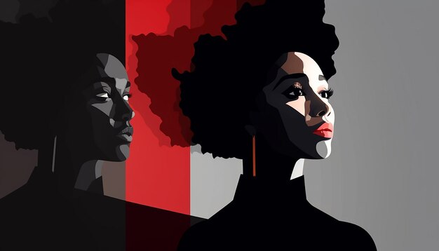 Minimal nternational Black History Month poster design