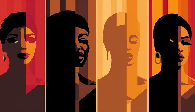 Minimal nternational Black History Month poster design