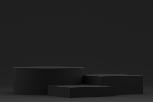 Minimal podium for cosmetic product presentation