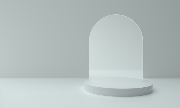 Minimal product pedestal for showcase or promo