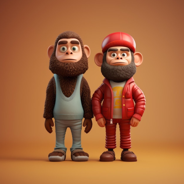 Minimalist 3d Character Design In The Style Of Alex Petruk Ape