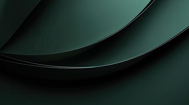 Photo minimalist 3d dark green background with clean lines and subtle lighting ideal for modern and sleek designs