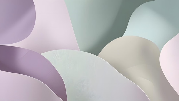 minimalist abstract background muted colors of lavender mint and pale pink Generative AI