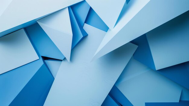 Minimalist abstract background with geometric shapes in various shades of blue photorealistic natural light ar 169 style raw stylize 50 Job ID 6b51f7a40d6f4482891d485f783c8869