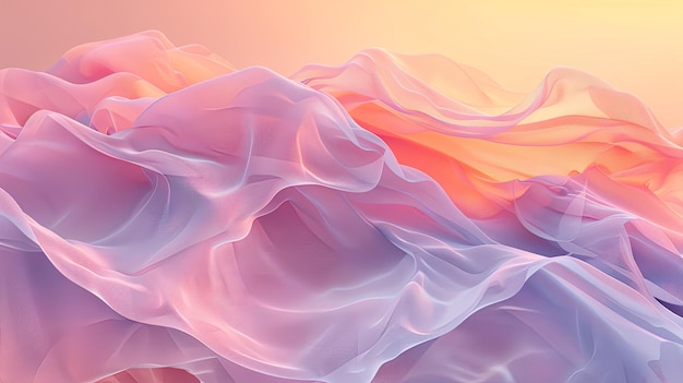 Minimalist Abstract Skin Background with Foggy Wind Presented in 3D AI Image