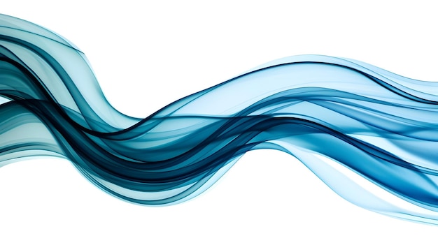 Minimalist Abstract Wave Design on White Background