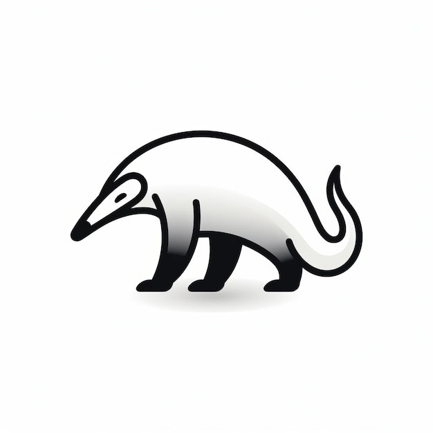 Photo minimalist anteater icon crisp design by figma sketch adobe xd