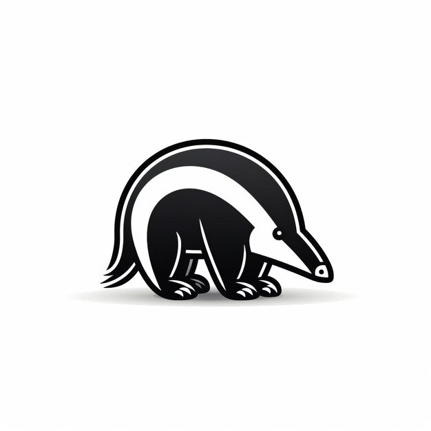 Photo minimalist anteater icon crisp design by figma sketch adobe xd