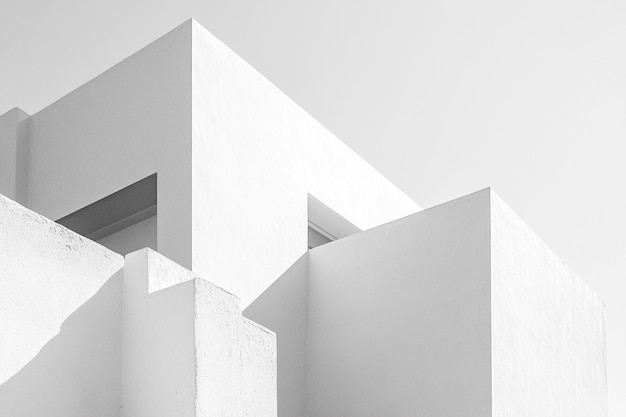 Photo minimalist architectural design with clean lines