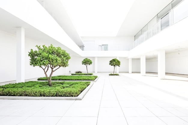 Minimalist Architecture With Greenery