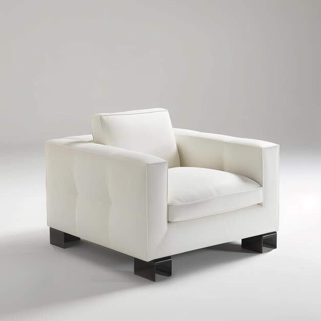 minimalist armchair designed by Louis Boullee white background