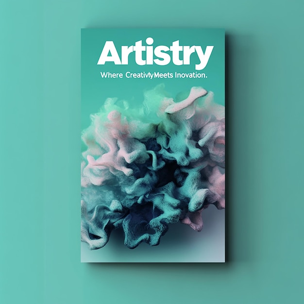 Photo minimalist artistry magazine cover