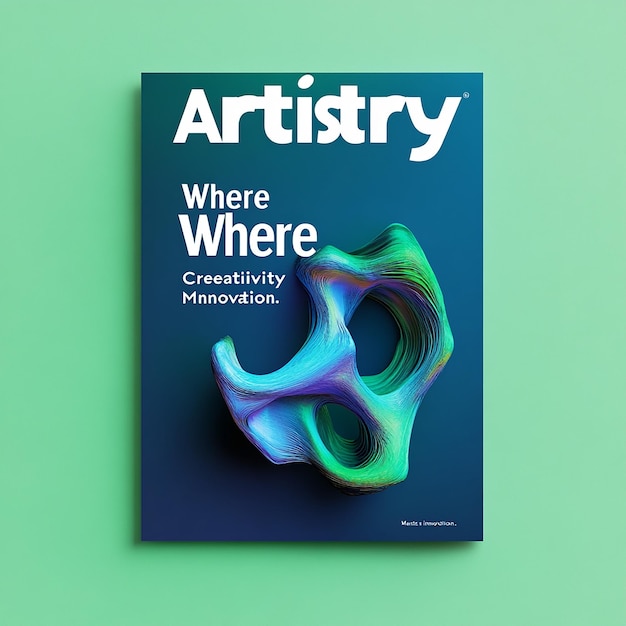 Photo minimalist artistry magazine cover