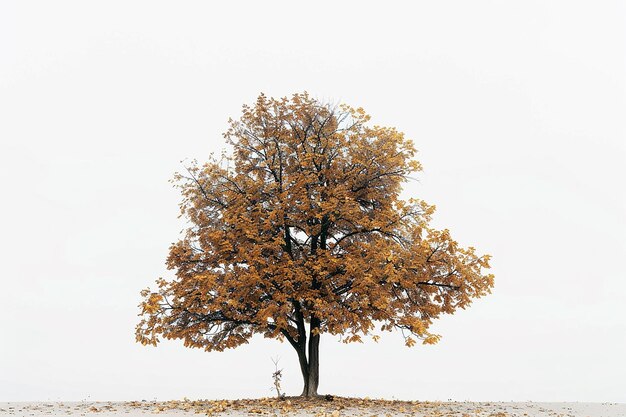 Minimalist Autumn Tree