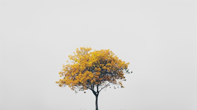 Minimalist Autumn Tree