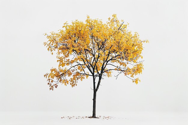 Minimalist Autumn Tree