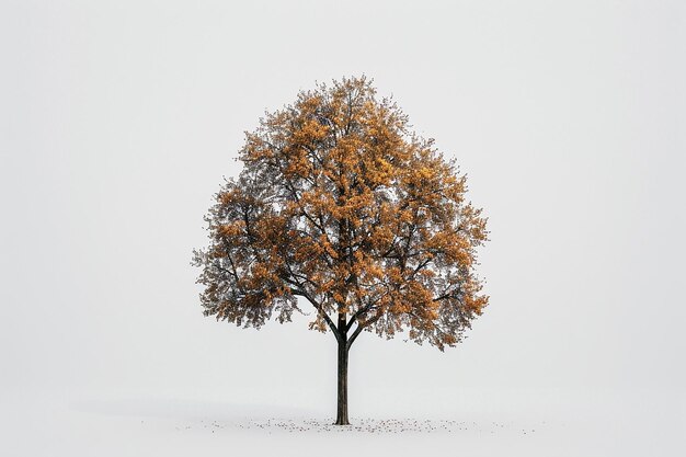 Minimalist Autumn Tree