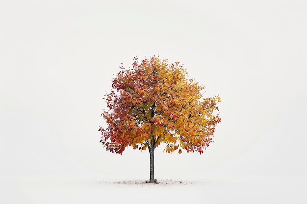 Minimalist Autumn Tree