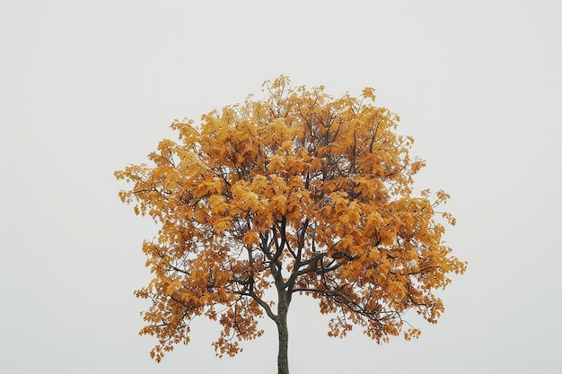 Minimalist Autumn Tree